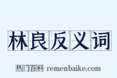 林良反义词是什么意思的图片